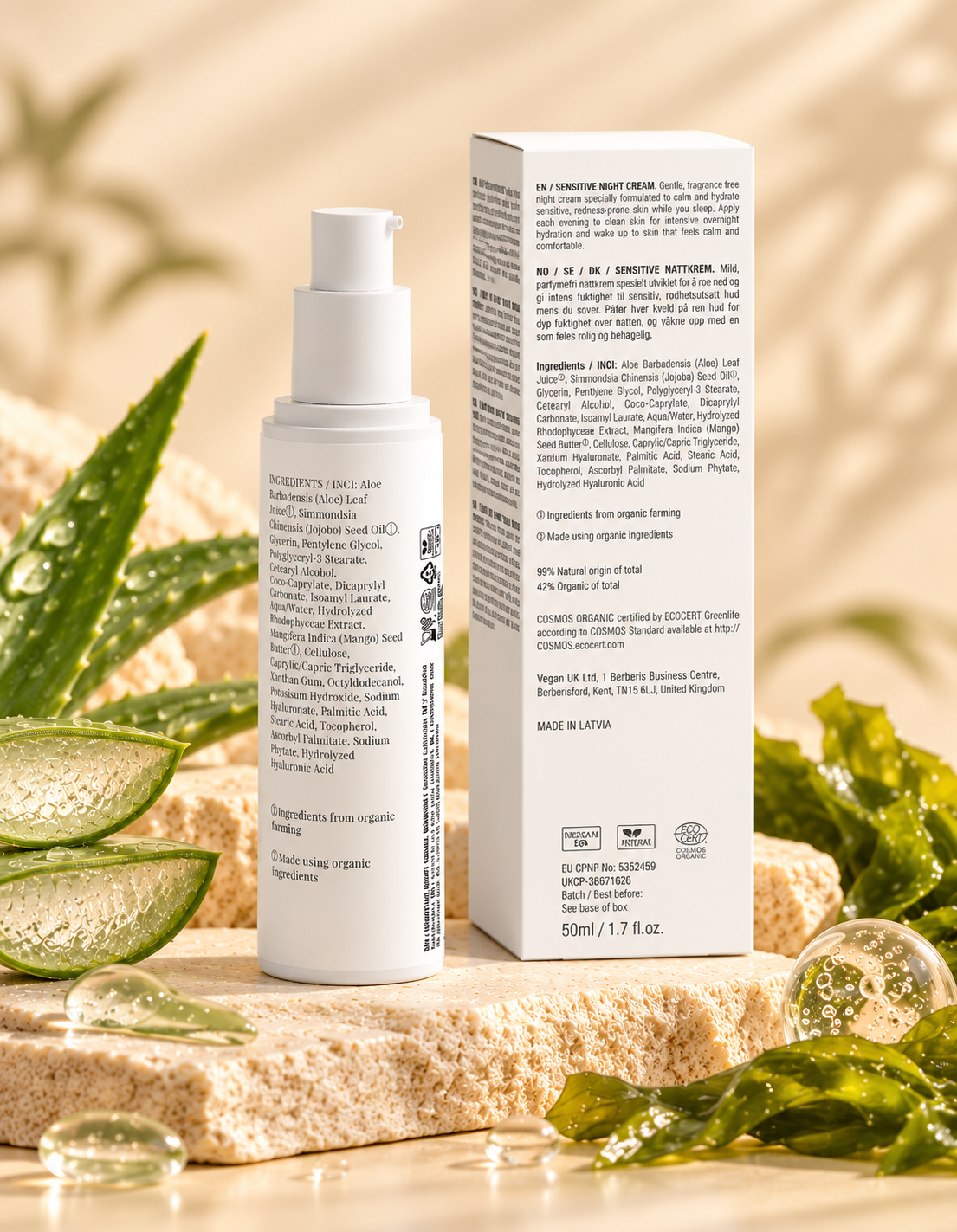 Sensitive Skin Overnight Cream, Fragrance Free | 50 ml