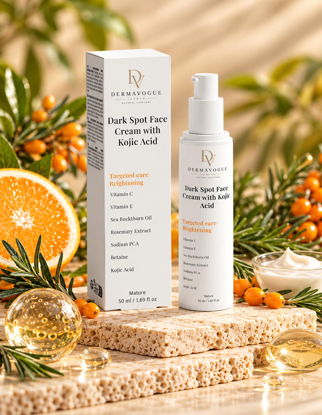 Dark Spot Face Cream with Kojic Acid | 50 ml