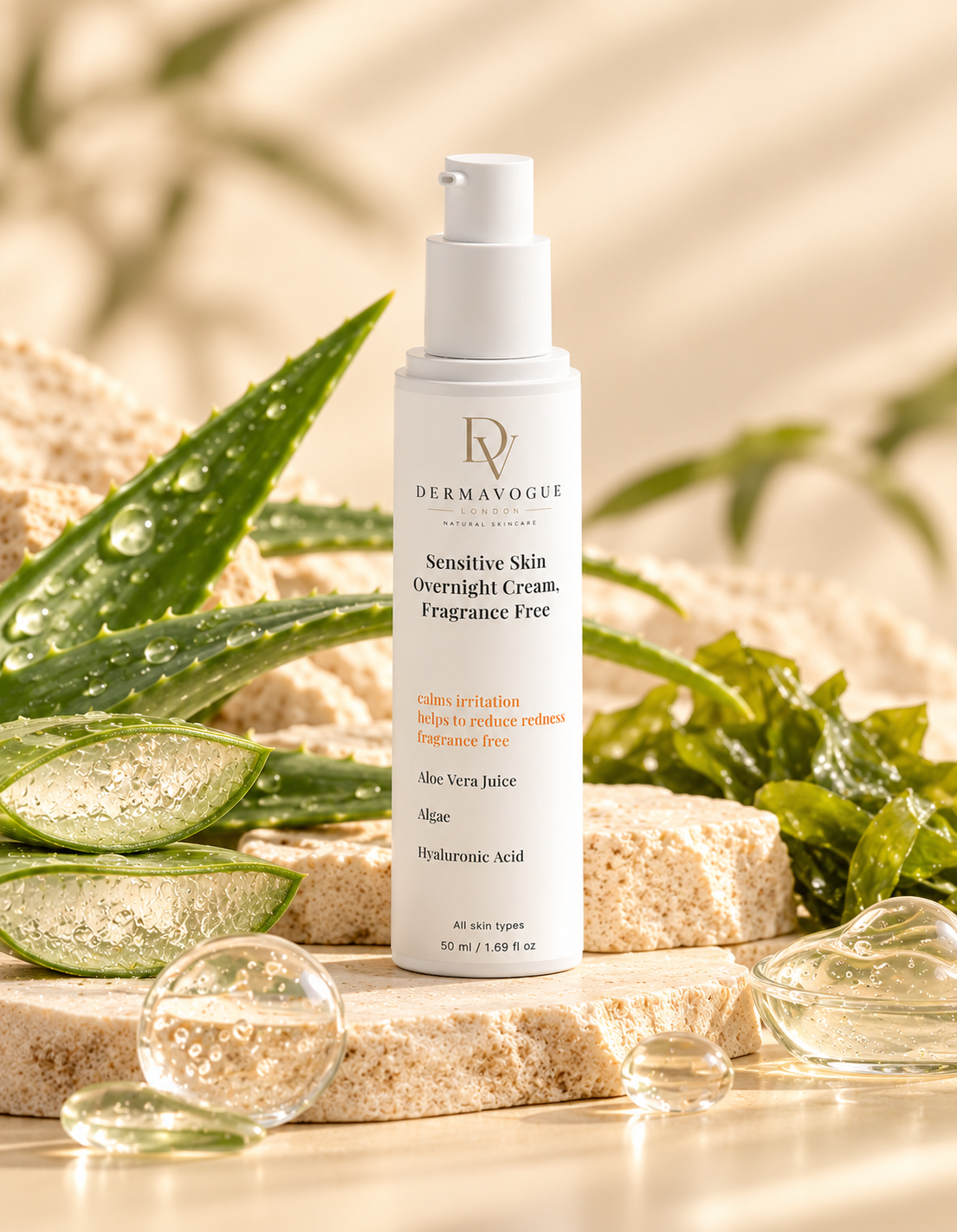 Sensitive Skin Overnight Cream, Fragrance Free | 50 ml